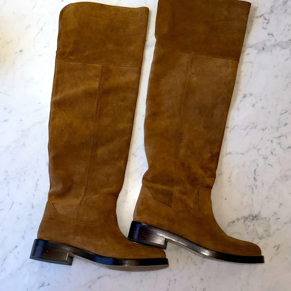 J Crew Boots Suede over-the-knee riding Womens Size 7